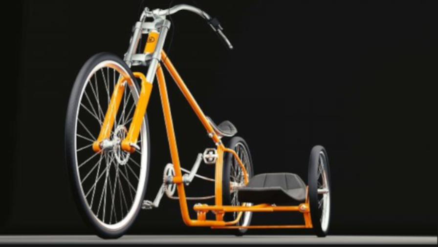 3D Visualisierung Dresden Industrie Beipiel Fahrrad Cruiser fotorealistisch mit Details und Beiwagen andere Variante